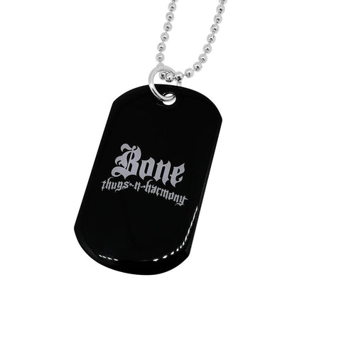 Bone Thugs n Harmony White Logo Dog Tag Jewelry
