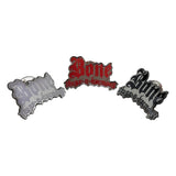 Bone Thugs n Harmony Pin Assorted. May be Gold or Silver with a Red Black or White logo. - LayzieGear.com