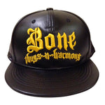Bone Thugs n Harmony Black PU Gold Snapback - LayzieGear.com