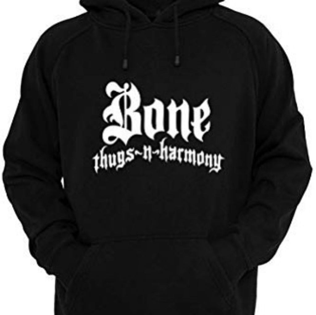 Bone Thugs n Harmony Black Hoodie White Logo LayzieGear