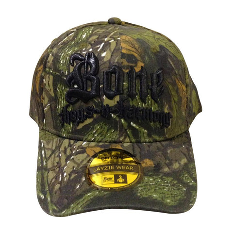 Bone Thugs n Harmony Camo Hat w/ Black Embroidery - LayzieGear.com