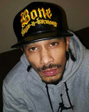 Bone Thugs n Harmony Black PU Gold Snapback - LayzieGear.com
