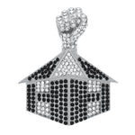 Harmony Howse Rhodium Bling Bling Pendant - LayzieGear.com