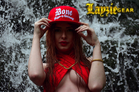 Bone Thugs n Harmony Red Snapback White Logo
