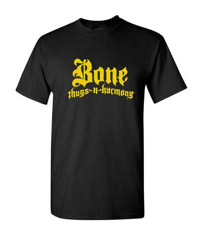 Bone Thugs n Harmony T-Shirt Black w Yellow Logo