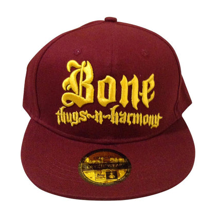 "Cleveland" Bone Thugs n Harmony Burgundy/Gold Snapback btnh authentic