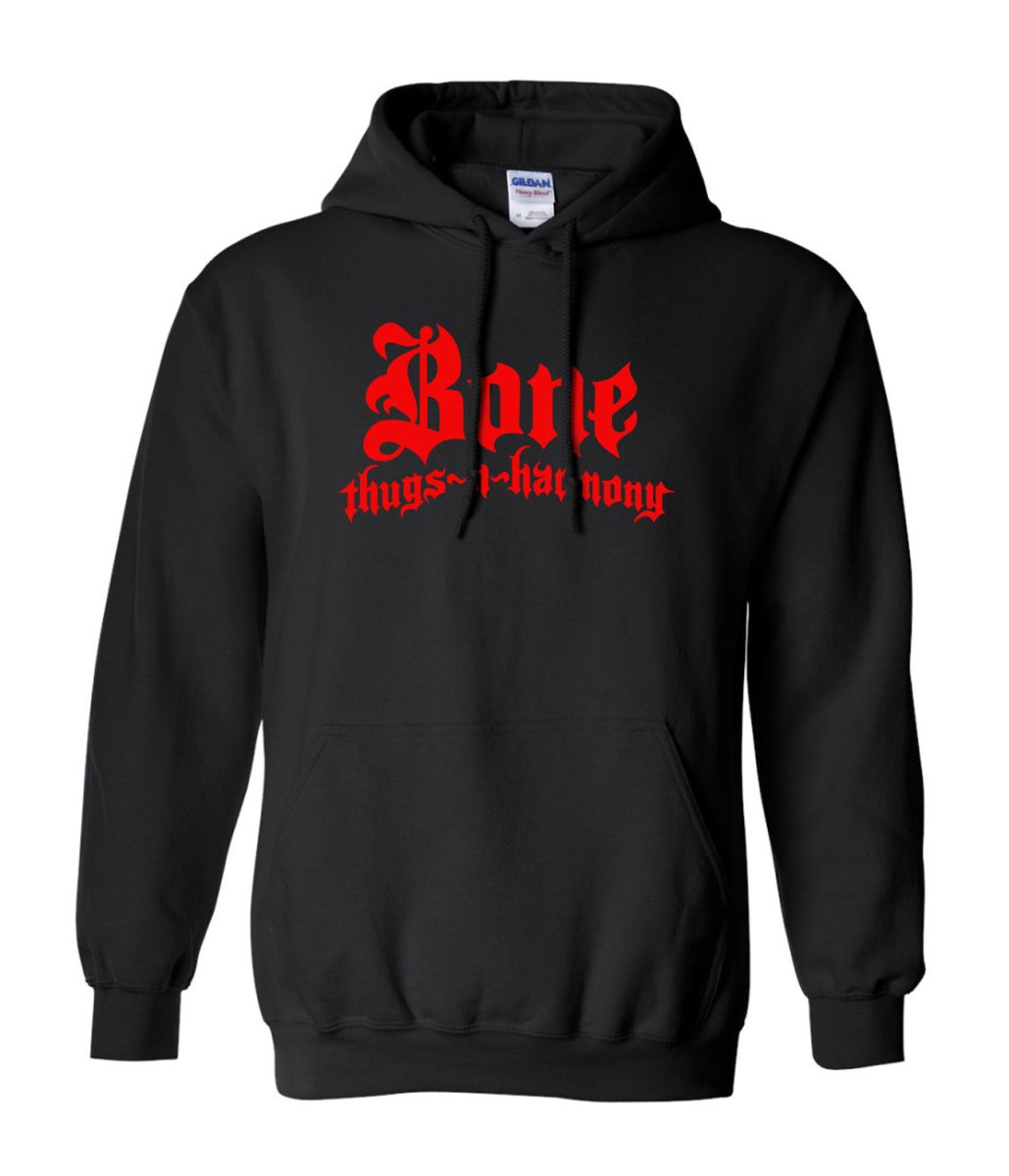 Bone Thugs n Harmony Black Hoodie Red Logo –