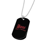 Bone Thugs n Harmony Dog Tag & Chain Red Logo - LayzieGear.com
