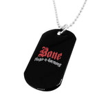 Bone Thugs n Harmony Dog Tag & Chain Red & White Logo - LayzieGear.com