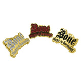 Bone Thugs n Harmony Pin Assorted. May be Gold or Silver with a Red Black or White logo. - LayzieGear.com