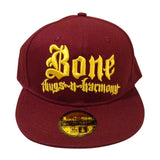 "Cleveland" Bone Thugs n Harmony Burgundy/Gold Snapback - LayzieGear.com
