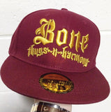 "Cleveland" Bone Thugs n Harmony Burgundy/Gold Snapback - LayzieGear.com