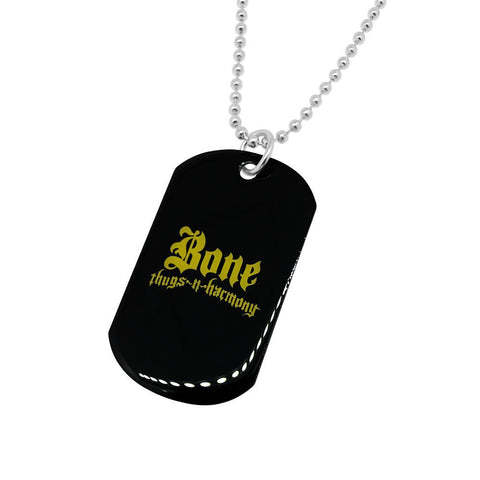 Bone Thugs n Harmony Yellow Logo Dog Tag - LayzieGear.com