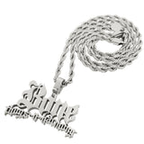 FREE Bone Thugs n Harmony Medium Pendant Chain Set White Gold - LayzieGear.com