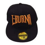 L - Burna Orange Embroidered Snapback - LayzieGear.com