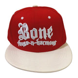 Red w/ 'Crocodile' White Brim Bone Thugs n Harmony Snapback - LayzieGear.com