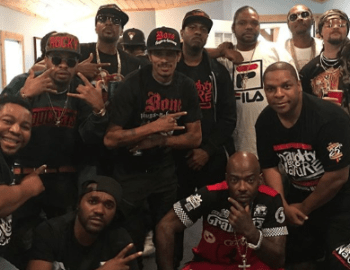 Red & White Bone Thugs n Harmony Black Snapback –